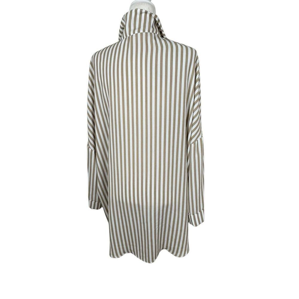 Show Me Your Mumu Tunic Womens Size Large Beige Loralie Button Down Striped New‎ - Picture 6 of 13